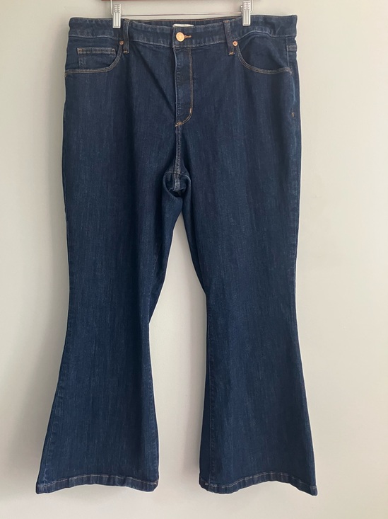 Ava & Viv Denim - AVA & VIV Dark Wash Mid Rise Flare Leg Jeans Size 20